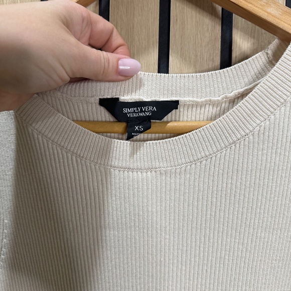 Simply Vera Vera Wang Ribbed Tank Top - Picture 2 of 4